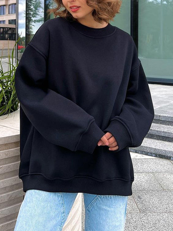 OVERSIZED SWEATSHIRT AND SKIRT SET VINTAGE STYLE LOOSE FIT OUTFIT