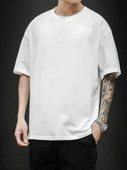 OVERSIZED TEE WHITE EVERYDAY COMFORT RELAXED FIT TOP