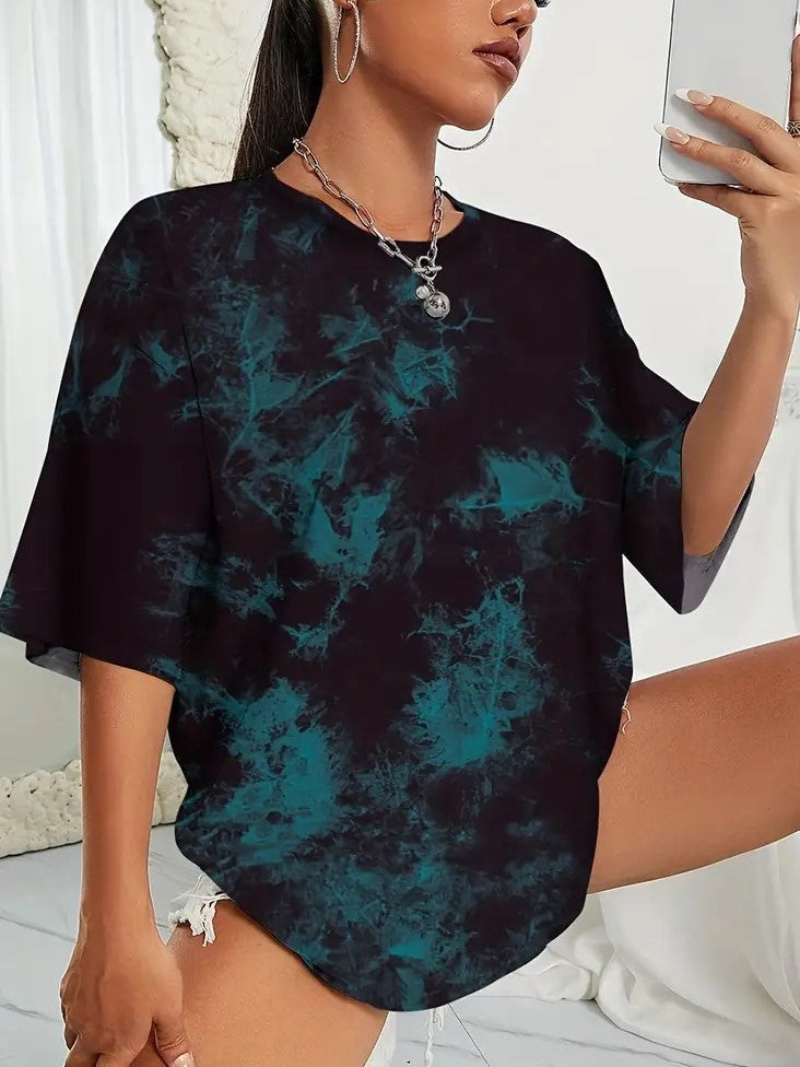 OVERSIZED TIE-DYE T-SHIRT - PUNK OVERSIZED TIE STYLE