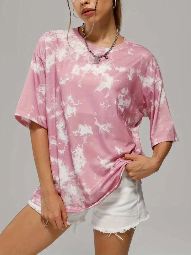 OVERSIZED TIE-DYE T-SHIRT - PUNK OVERSIZED TIE STYLE