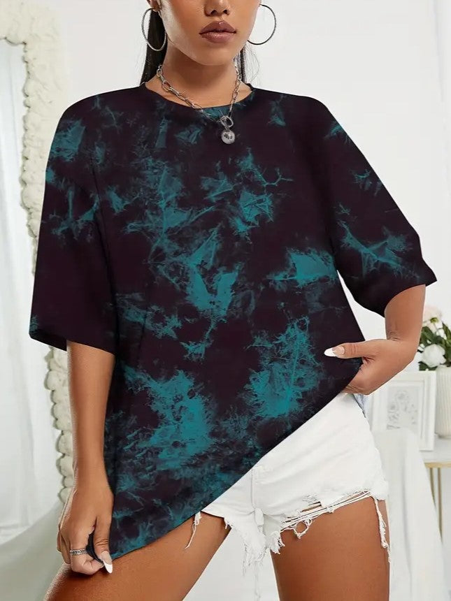 OVERSIZED TIE-DYE T-SHIRT - PUNK OVERSIZED TIE STYLE