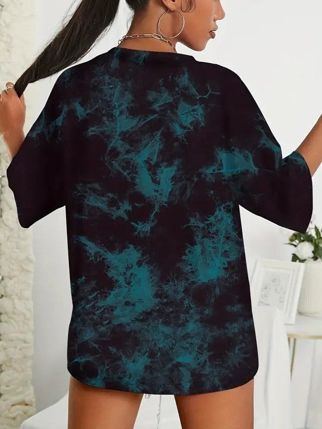 OVERSIZED TIE-DYE T-SHIRT - PUNK OVERSIZED TIE STYLE