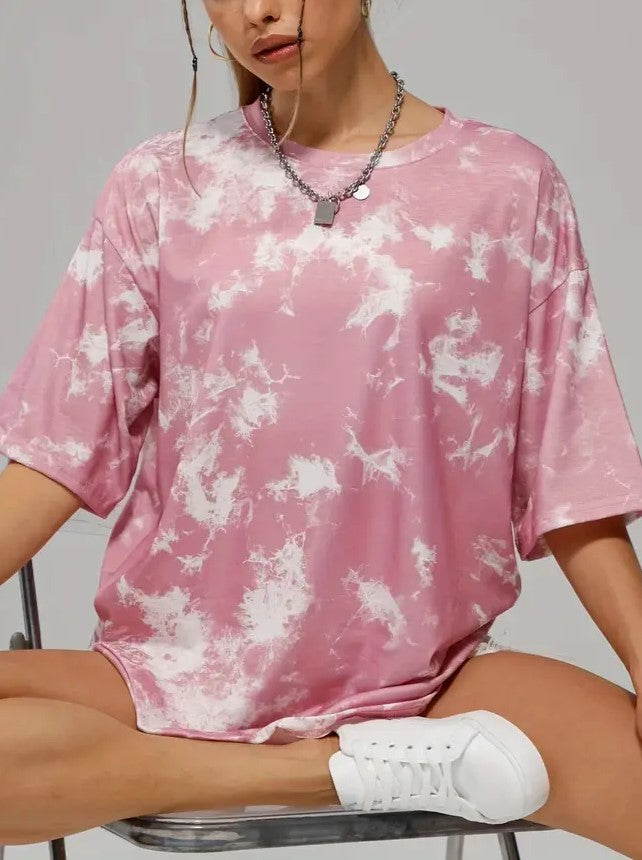 OVERSIZED TIE-DYE T-SHIRT - PUNK OVERSIZED TIE STYLE