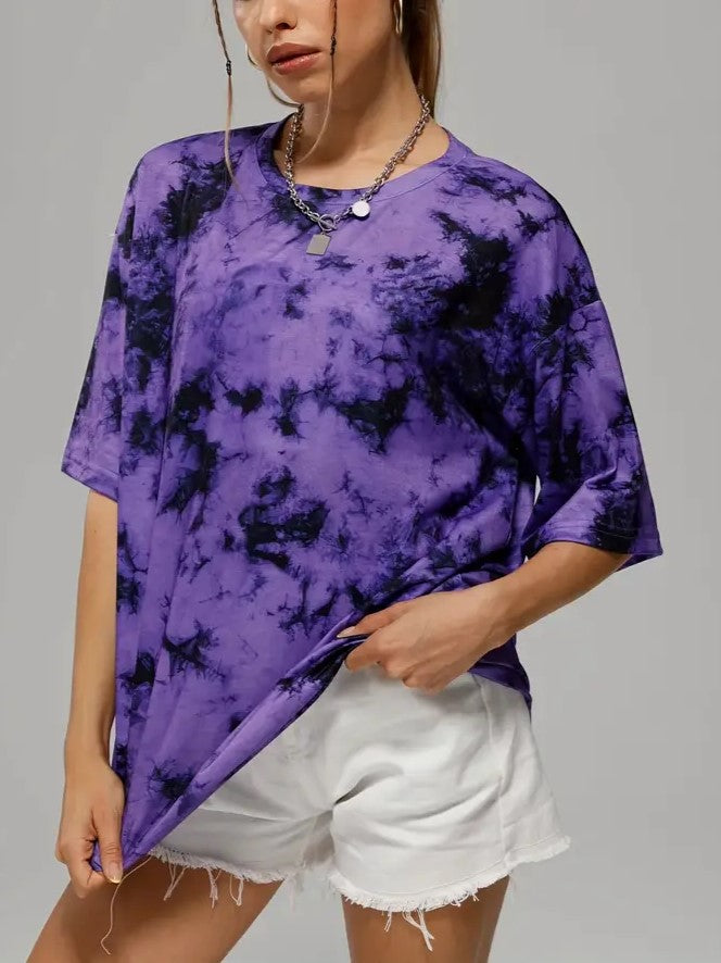 OVERSIZED TIE-DYE T-SHIRT - PUNK OVERSIZED TIE STYLE