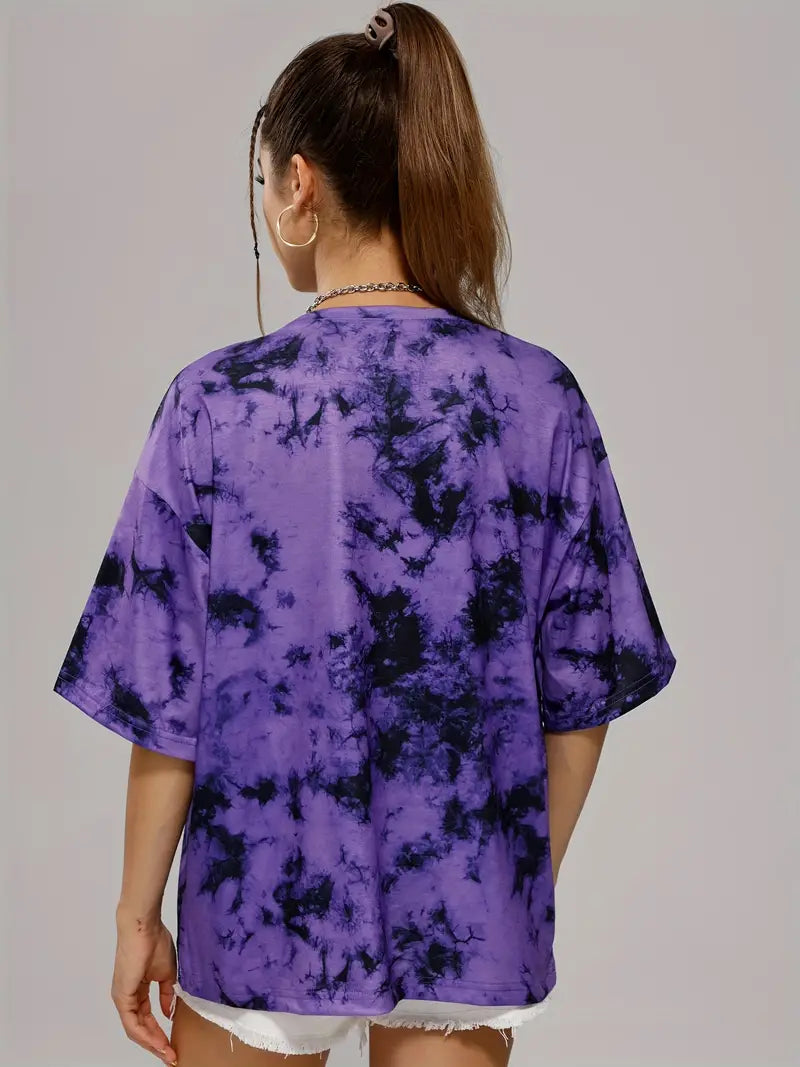 OVERSIZED TIE-DYE T-SHIRT - PUNK OVERSIZED TIE STYLE