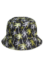 PALM TREES PRINT BUCKET HAT