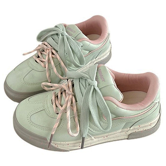 PASTEL SNEAKERS WITH PINK ACCENTS FOR WOMEN