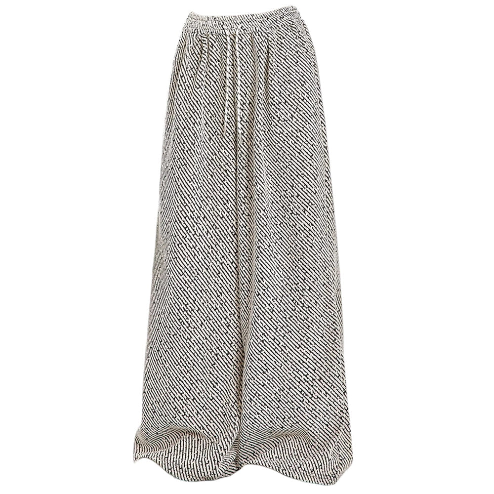 PATTERNED PALAZZO PANTS STRIPED FABRIC WIDE LEG