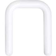 14G 7/16 White Flexible Bioplast Square Septum Retainer