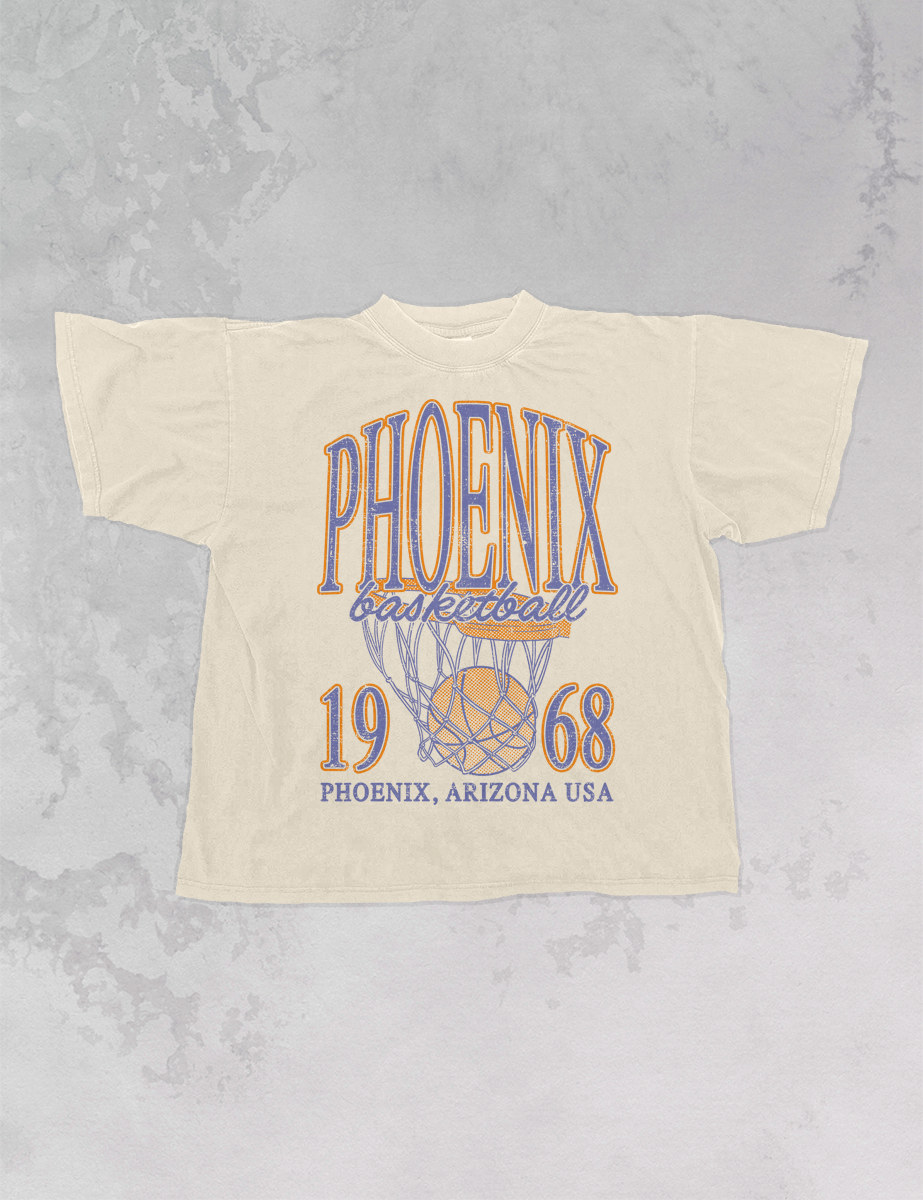 Underground Original Design: Phoenix Basketball, 90's Boxy Cotton TShirt