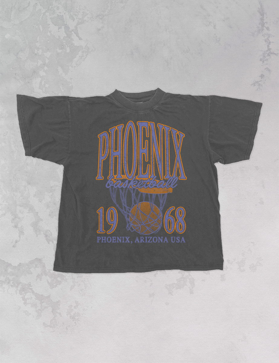 Underground Original Design: Phoenix Basketball, 90's Boxy Cotton TShirt