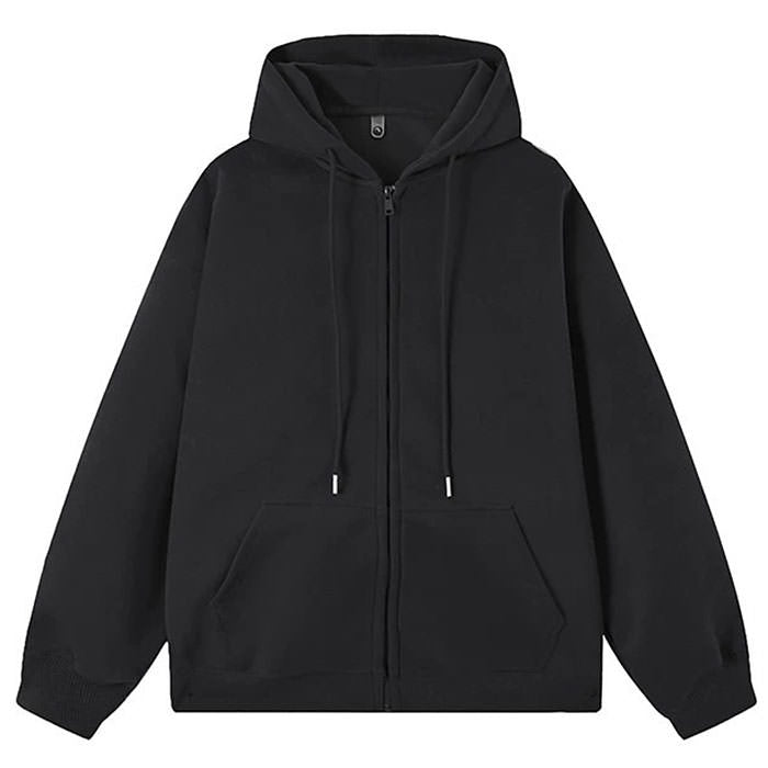 PINK BASIC THINGS HOODIE MINIMALIST ZIP UP
