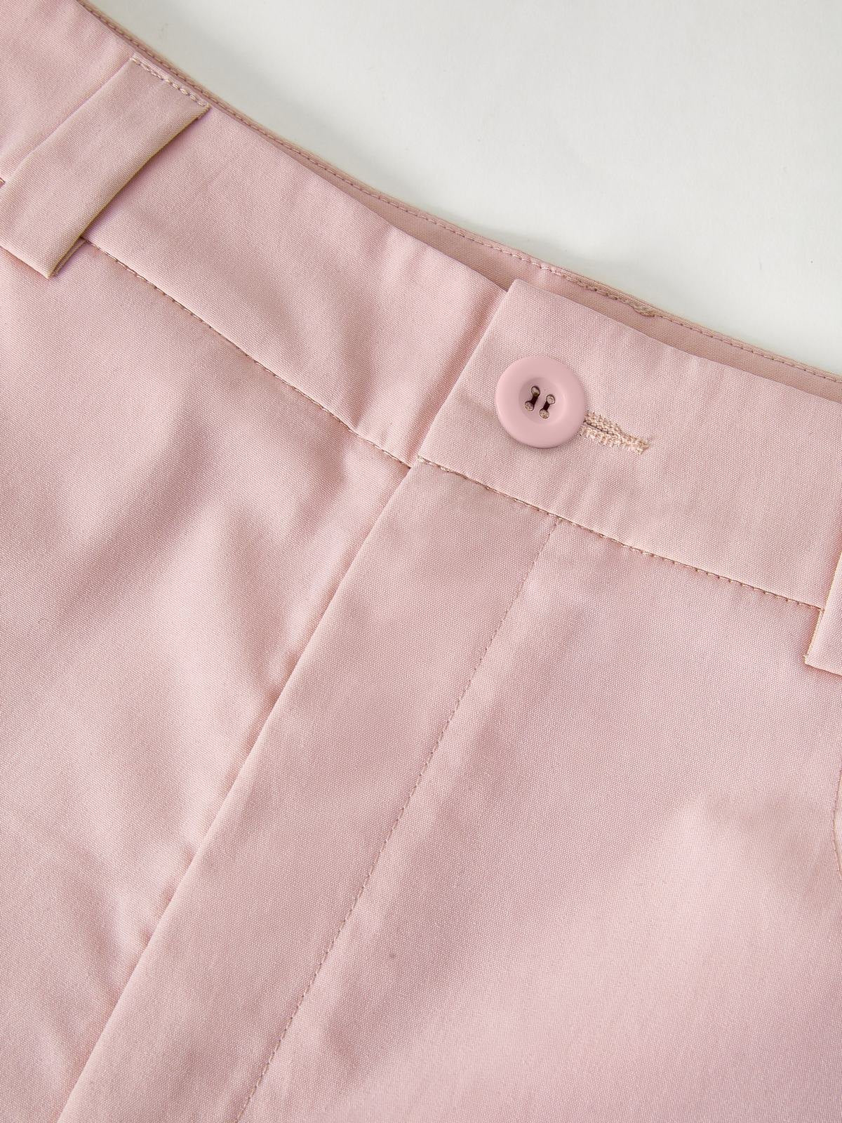 PINK CARGO PANTS WITH RUCHED DETAILS - COMFORTABLE CARGO PANTS