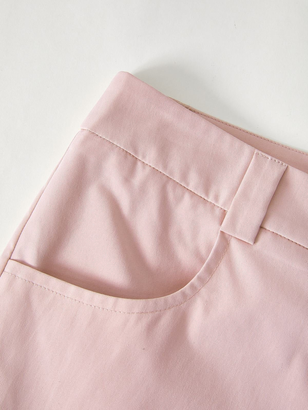 PINK CARGO PANTS WITH RUCHED DETAILS - COMFORTABLE CARGO PANTS