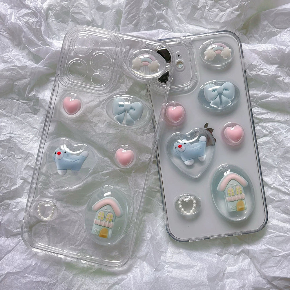 PINK CHARM PHONE CASE DREAMY AESTHETIC