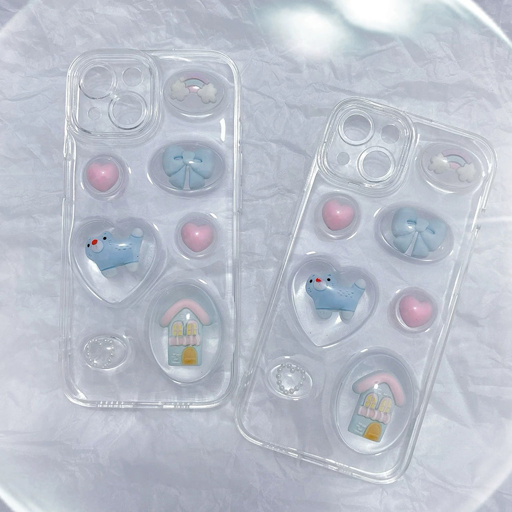 PINK CHARM PHONE CASE DREAMY AESTHETIC