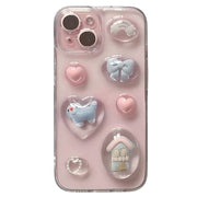 PINK CHARM PHONE CASE DREAMY AESTHETIC
