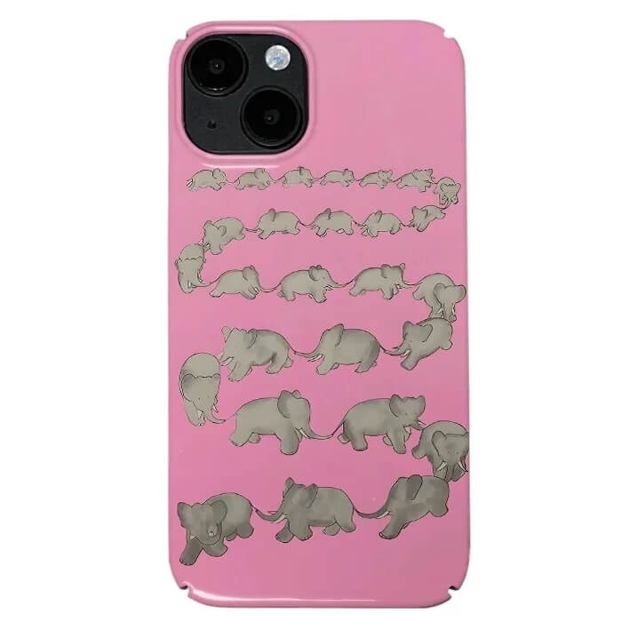 PINK ELEPHANT IPHONE CASE CUTE ELEPHANTS IPHONE