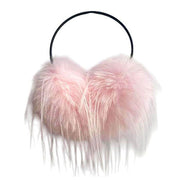PINK FAUX FUR EAR WARMERS - COSY FUR EAR MUFFS