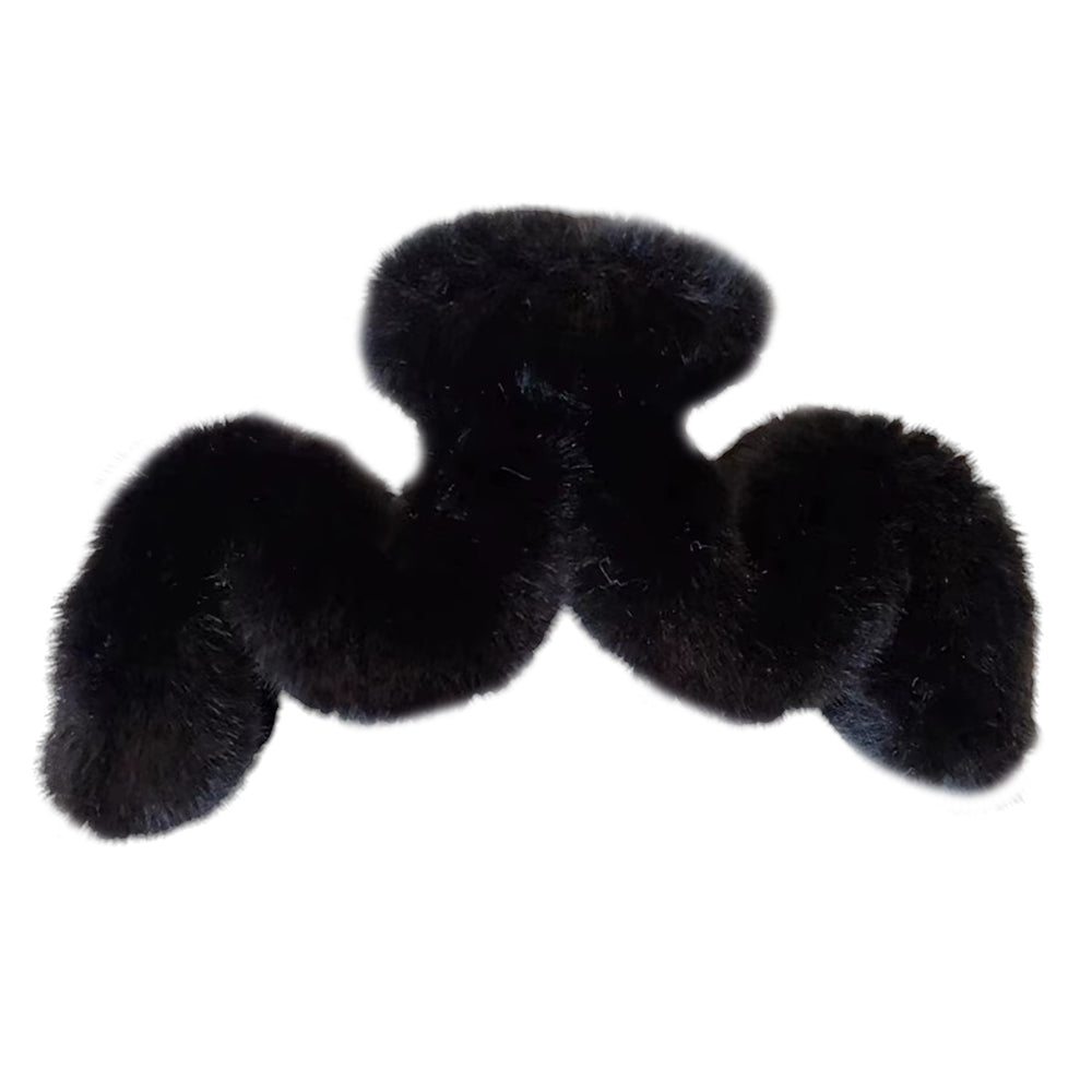 PINK FLUFFY WAVE HAIR CLAW