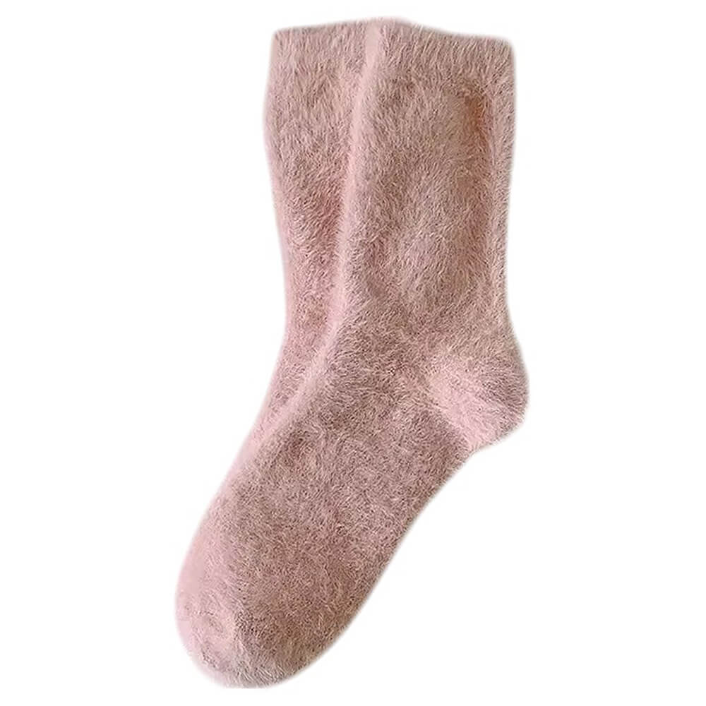 PINK FUZZY SOCKS HOSIERY