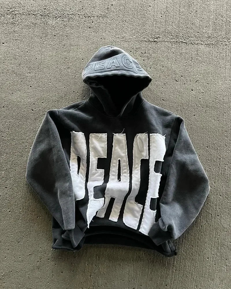 PINK HOOD HARAKUJU HOODIE WITH WHITE LETTERING HARAKUJU SWEATSHIRT