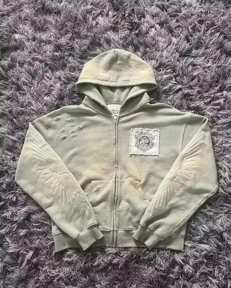 PINK HOOD HARAKUJU HOODIE WITH WHITE LETTERING HARAKUJU SWEATSHIRT