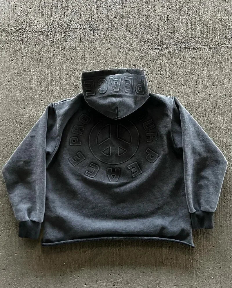 PINK HOOD HARAKUJU HOODIE WITH WHITE LETTERING HARAKUJU SWEATSHIRT