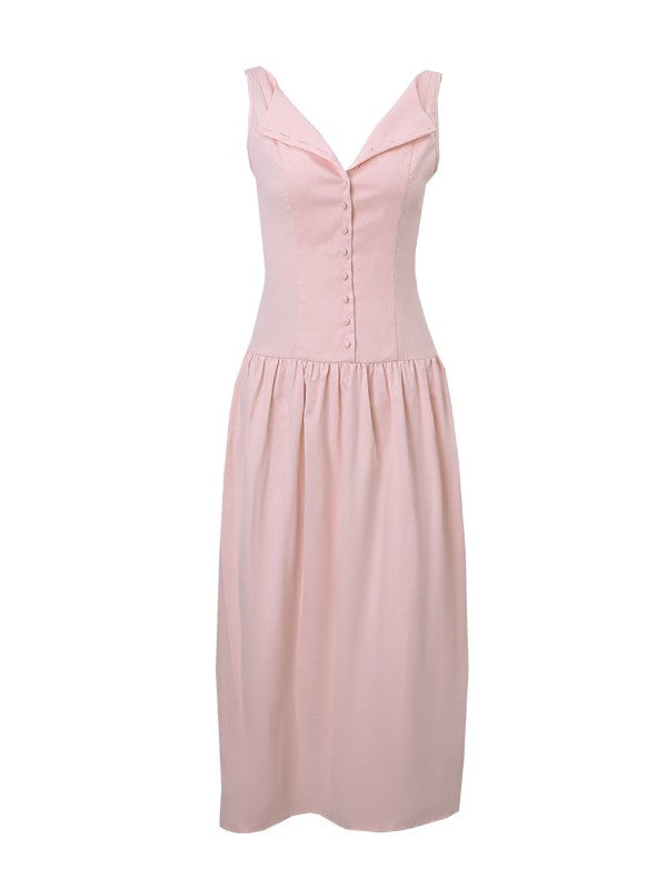 PINK OFF-THE-SHOULDER DRESS WITH SWEETHEART CORSET DETAIL