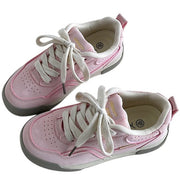 PINK SNEAKERS WITH WHITE LACES FOR WOMEN IN PASTEL PINK