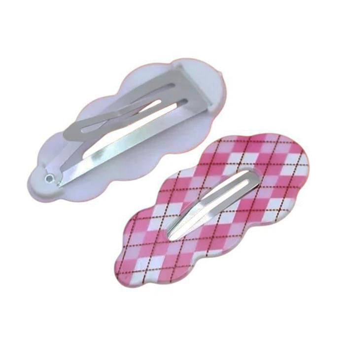 PLAID HAIR CLIPS: PERFECTLY PREPPY PLAID, 2 PIECES