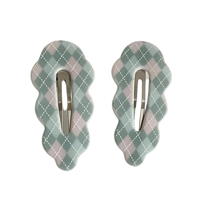PLAID HAIR CLIPS: PERFECTLY PREPPY PLAID, 2 PIECES