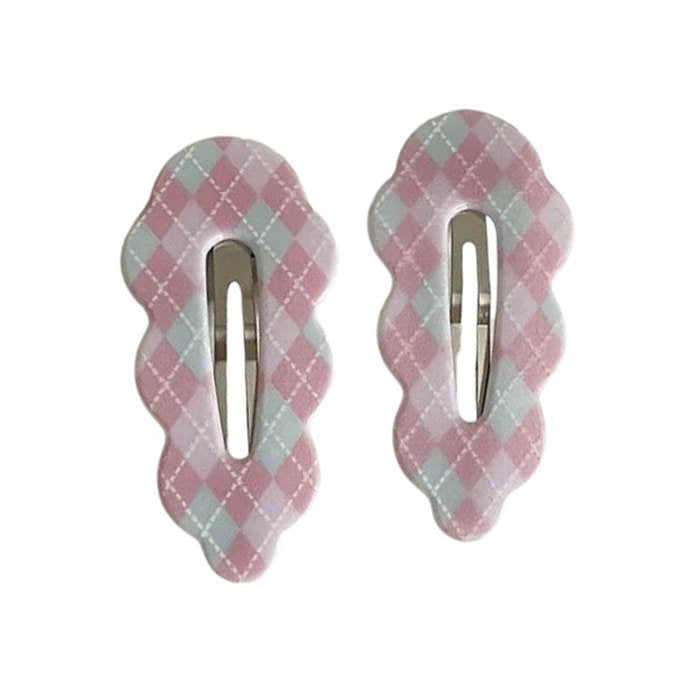 PLAID HAIR CLIPS: PERFECTLY PREPPY PLAID, 2 PIECES