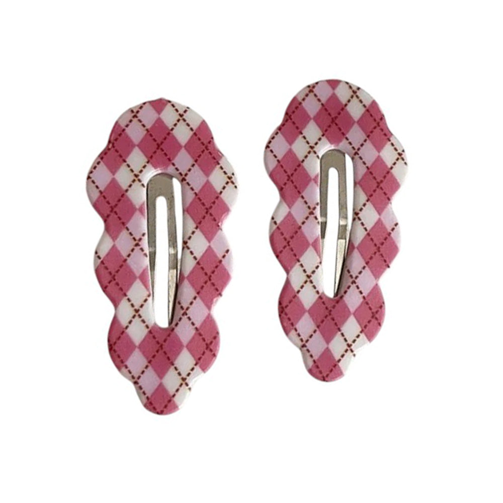 PLAID HAIR CLIPS: PERFECTLY PREPPY PLAID, 2 PIECES