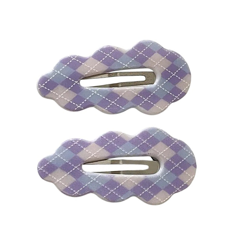 PLAID HAIR CLIPS: PERFECTLY PREPPY PLAID, 2 PIECES