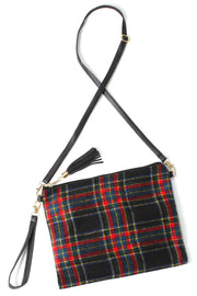 Plaid Pattern Crossbody Bag
