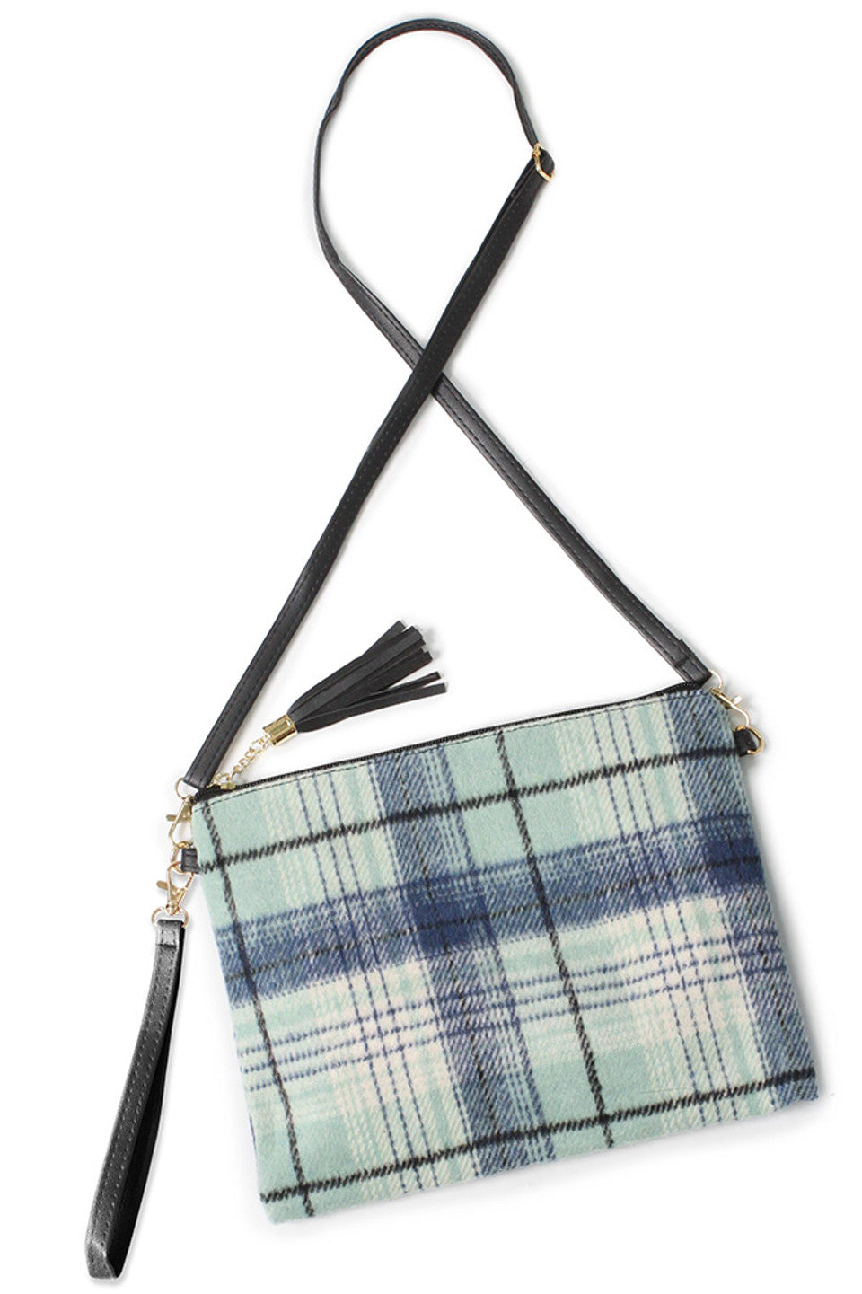Plaid Pattern Crossbody Bag