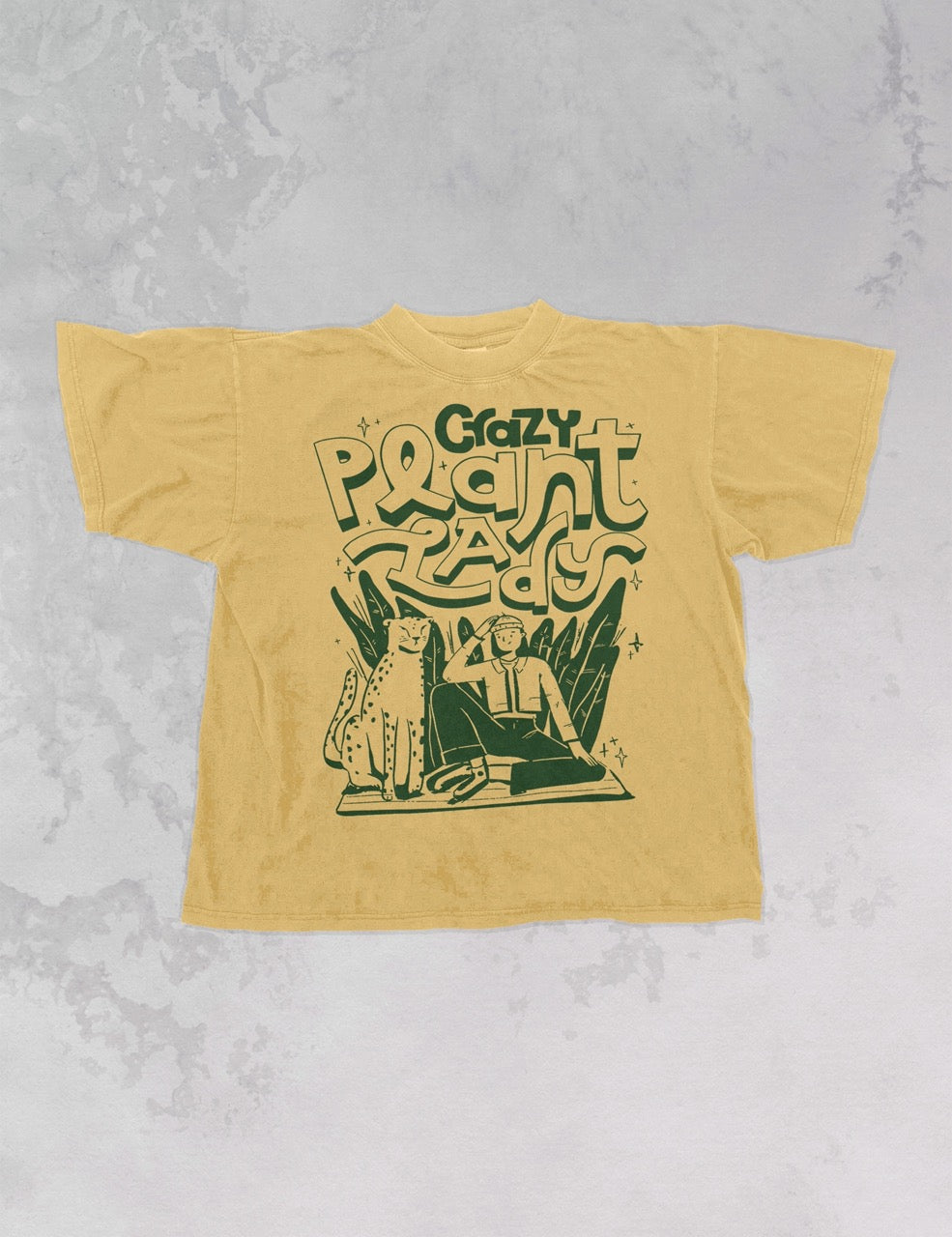 Underground Original Design: Crazy Plant Lady Oversized TShirt