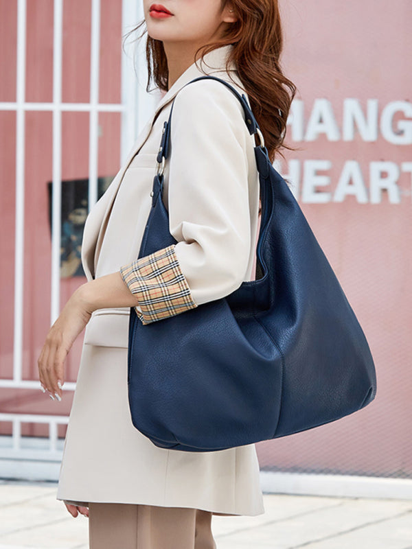 Portable Messenger Casual Retro Foreign Trade Tote Bag - Blue / F