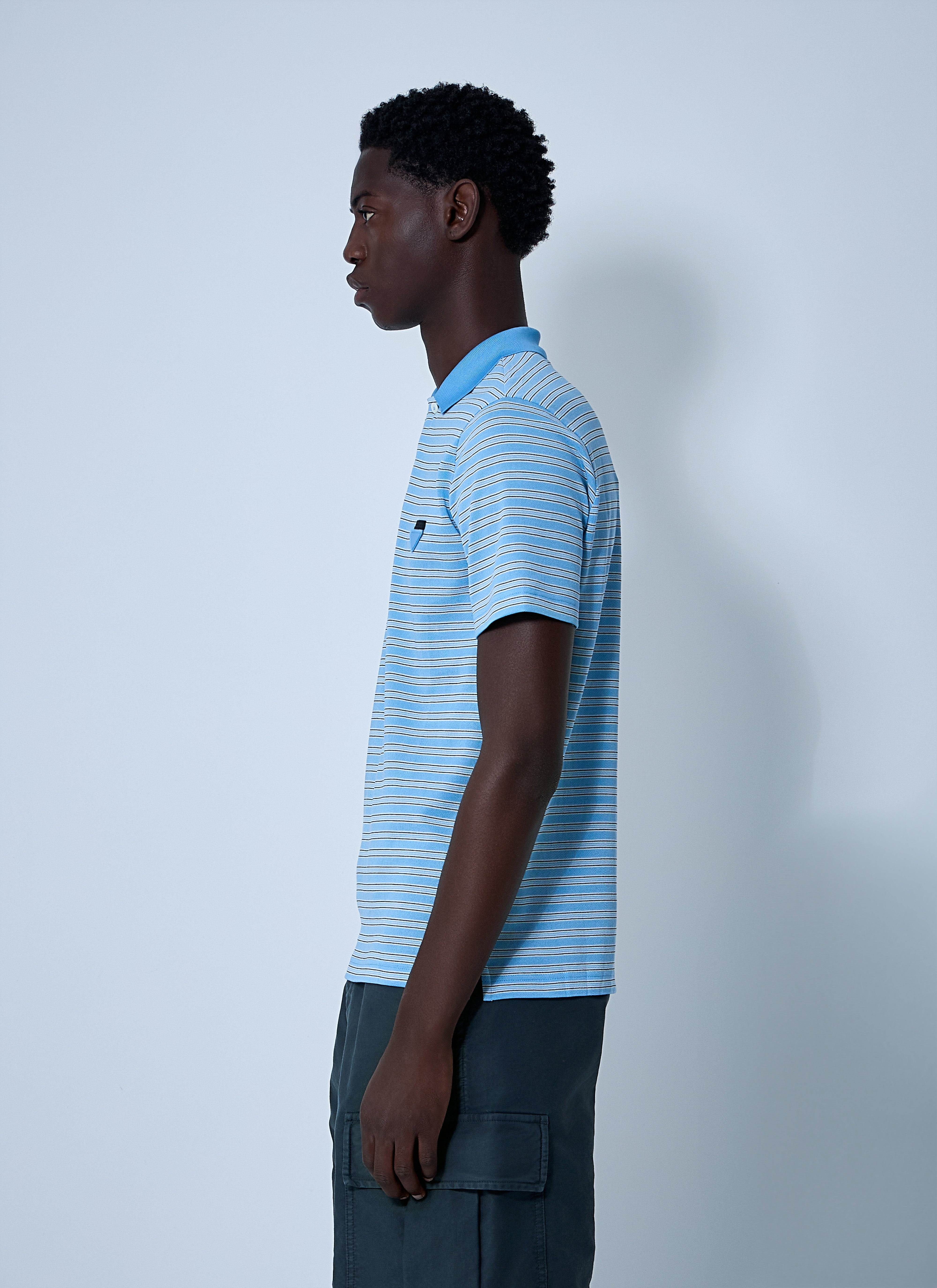 Prada Men Logo Motif Polo Shirt