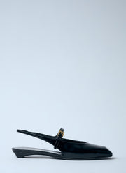 Prada Women Leather Slingback Ballerina Pumps