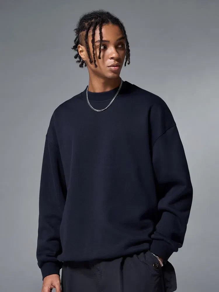 BLACK CREWNECK SWEATSHIRT WITH PROTECTION ANTISTATIQUE FOR VOTRE GARDE-ROBE