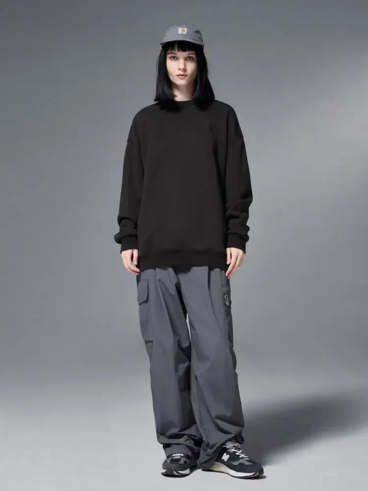 BLACK CREWNECK SWEATSHIRT WITH PROTECTION ANTISTATIQUE FOR VOTRE GARDE-ROBE