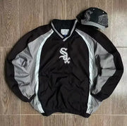 PULLOVER AND HAT SET WITH GOTHIC COTTON BLEND DESIGN