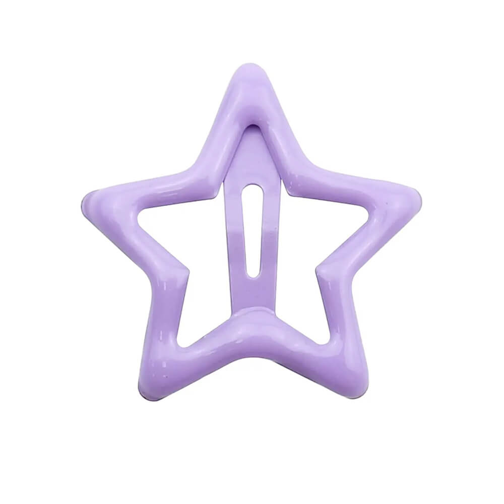 PURPLE STAR HAIR CLIPS CELESTIAL STAR-SHAPED HAIR