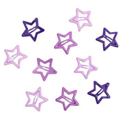 PURPLE STAR HAIR CLIPS CELESTIAL STAR-SHAPED HAIR