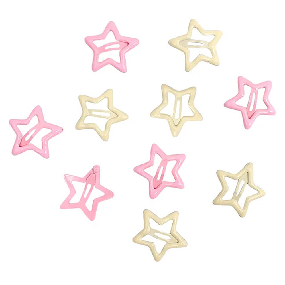 PURPLE STAR HAIR CLIPS CELESTIAL STAR-SHAPED HAIR