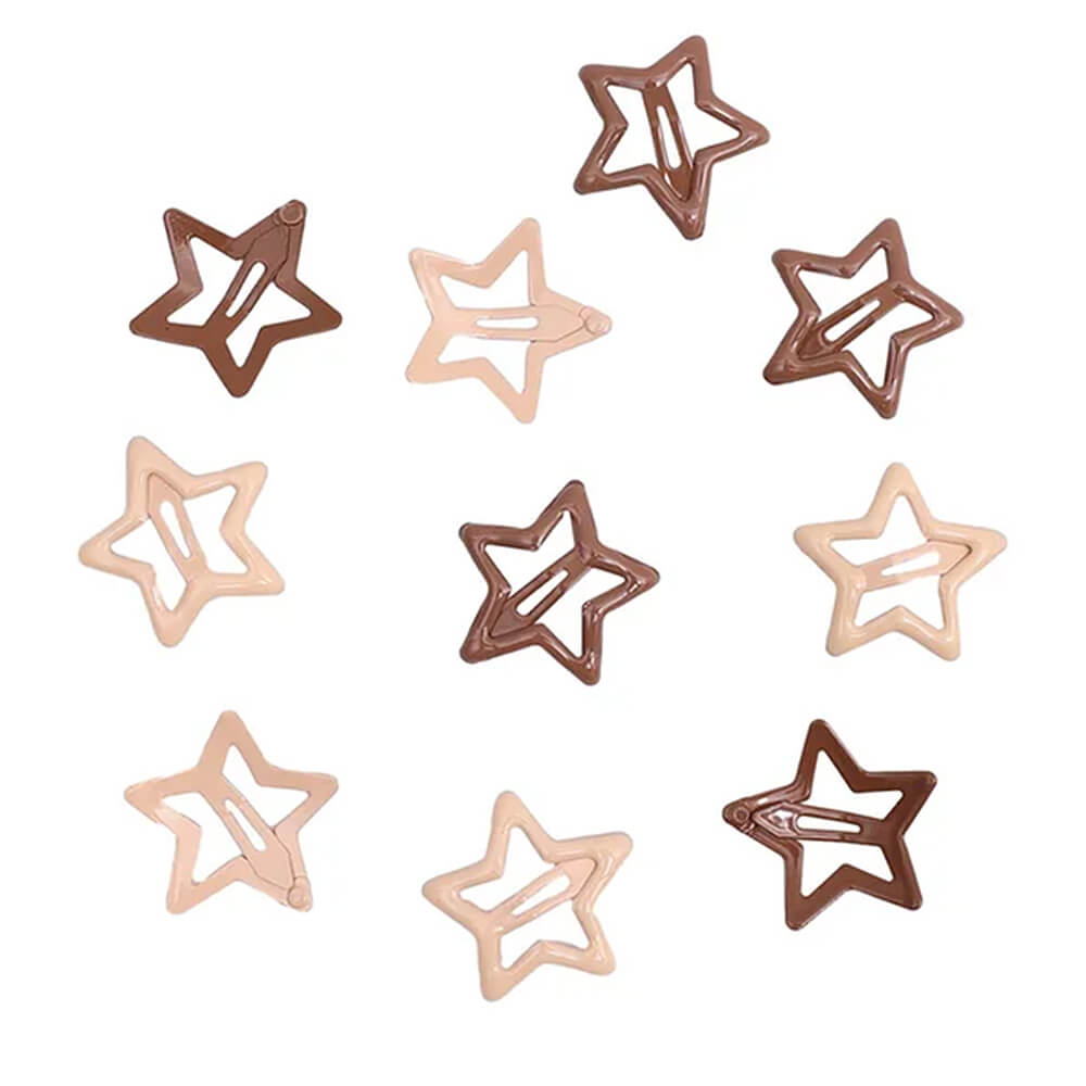 PURPLE STAR HAIR CLIPS CELESTIAL STAR-SHAPED HAIR