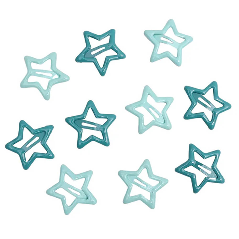 PURPLE STAR HAIR CLIPS CELESTIAL STAR-SHAPED HAIR