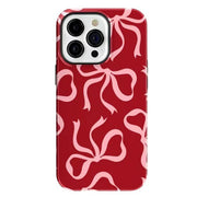 RED BOW PATTERN IPHONE CASE SOFT GIRL PATTERN IPHONE